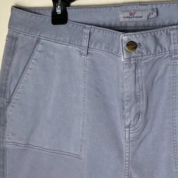 Vineyard Vines Pants Women's Size 16, gray/khaki Skinny Fit Leg - Picture 4 of 15